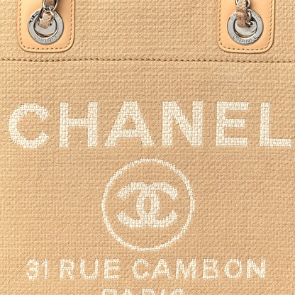 Chanel Canvas Mini Deauville Tote Beige 7 of 10