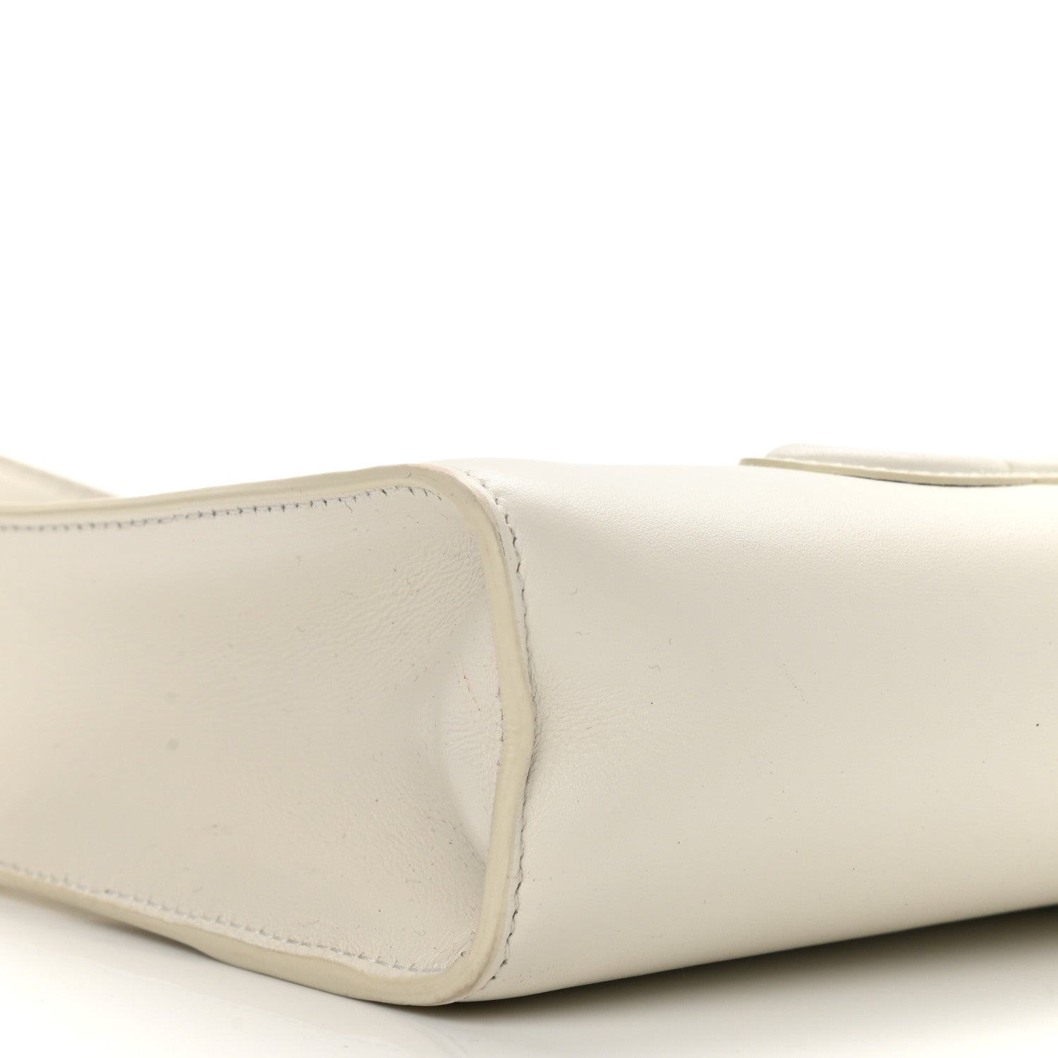 Celine Smooth Calfskin Cuir Triomphe Shoulder Bag White 10 of 15