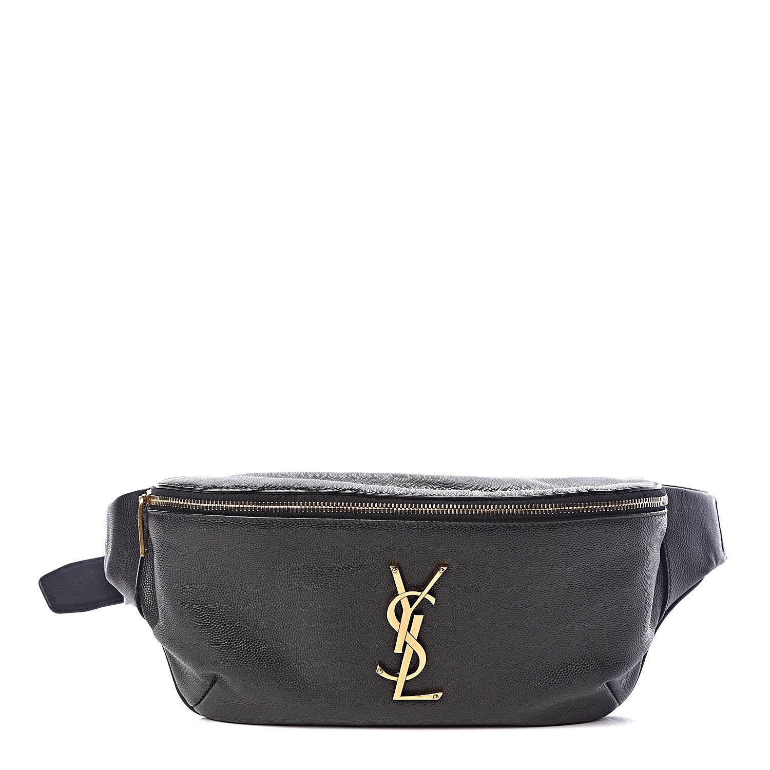 Saint Laurent Grain De Poudre Monogram Belt Bag Black 1 of 9