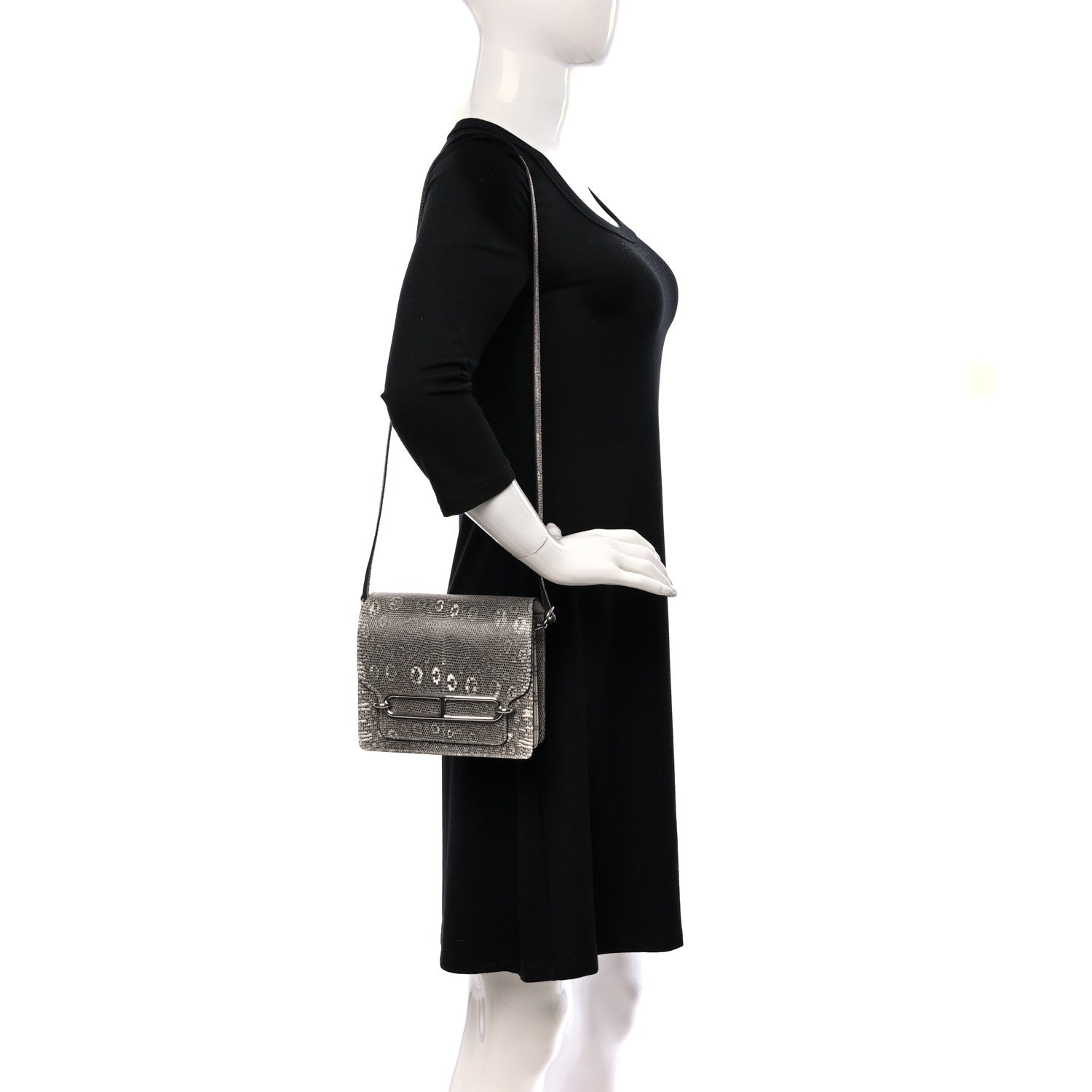 Hermes Lizard Mini Sac Roulis Ombre 2 of 16