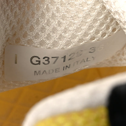 Chanel Mesh Embroidered CC Sneakers 36.5 Yellow 6 of 8