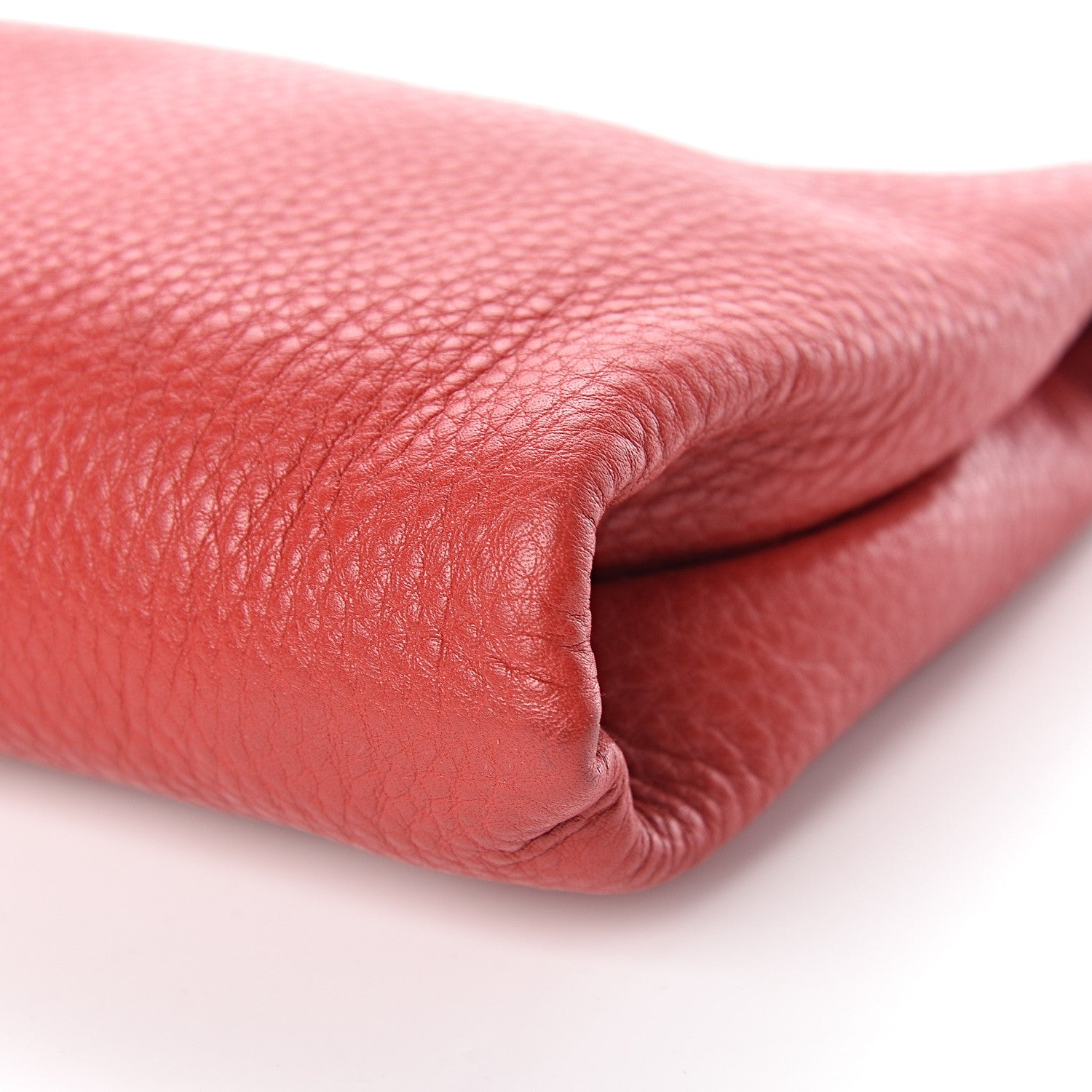 Prada Vitello Daino Zippered Shoulder Bag Rosso 10 of 10