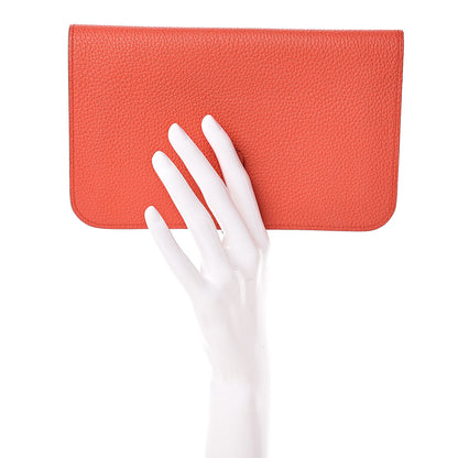 Hermes Togo Dogon Duo Wallet Capucine 2 of 9