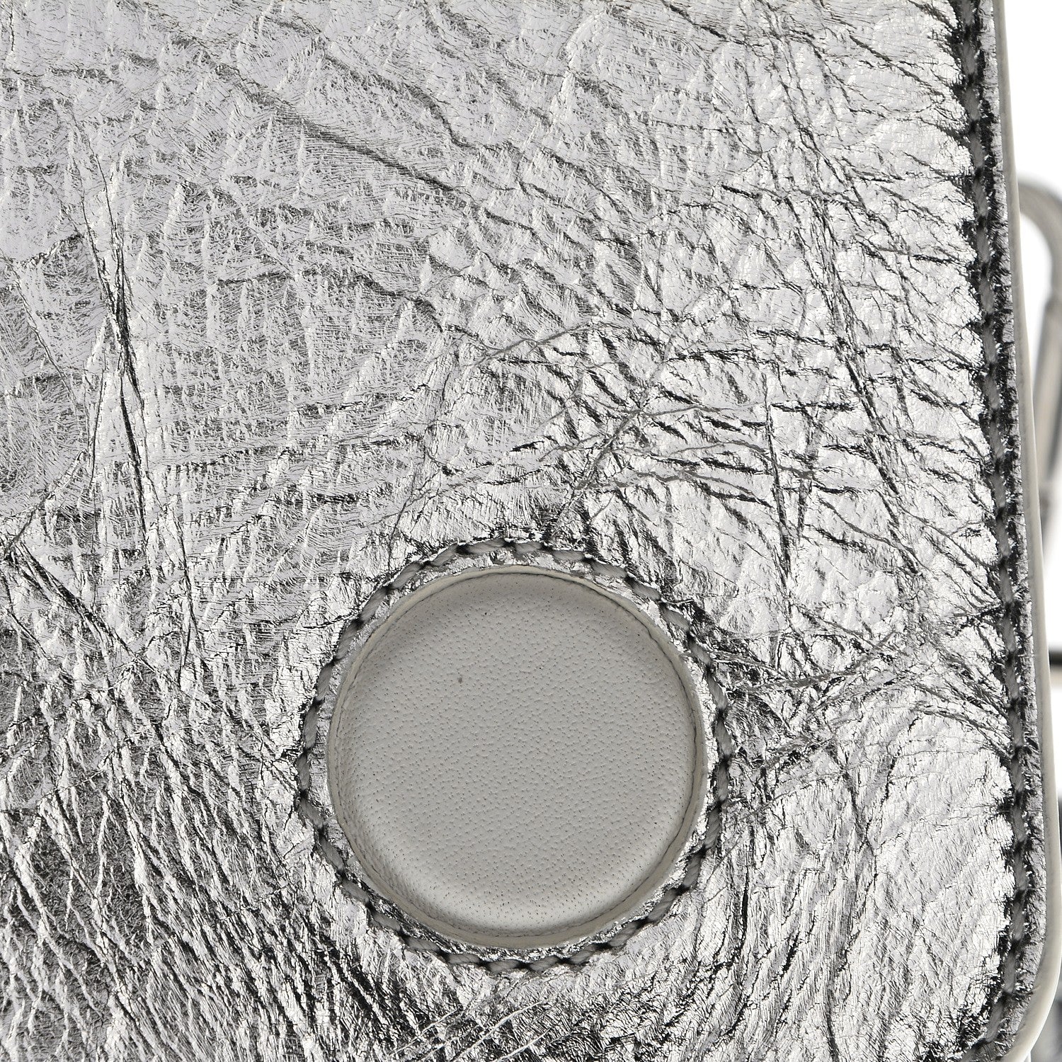 Christian Dior Metallic Calfskin Medium Diorever Flap Silver 4 of 16