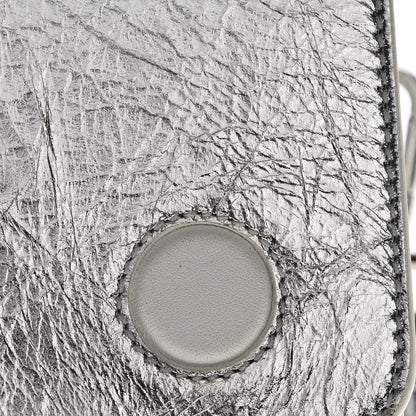 Christian Dior Metallic Calfskin Medium Diorever Flap Silver 4 of 16