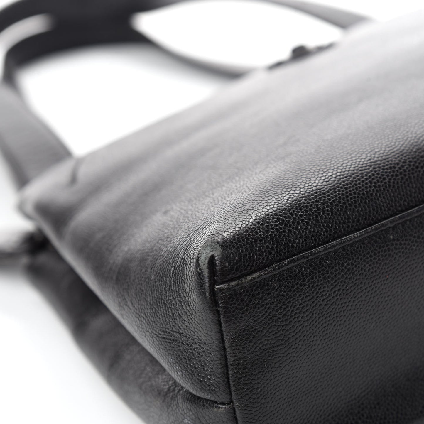 Caviar Small Shopping Tote Black