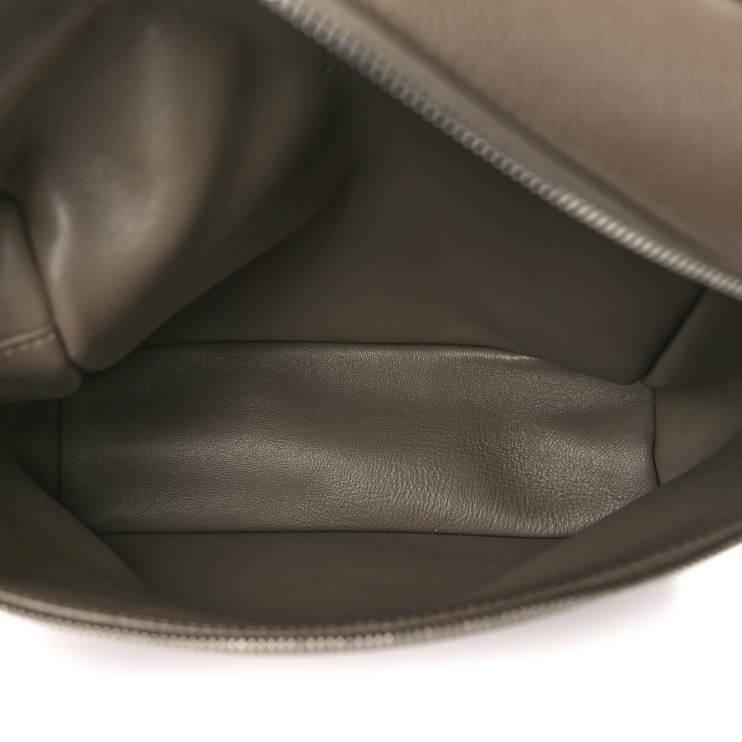 Loro Piana Grained Calfskin Extra Pocket L23.5 Backpack Warm Mastic 5 of 9