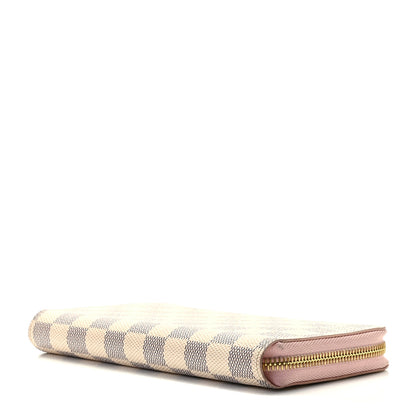 Louis Vuitton Damier Azur Zippy Wallet Rose Ballerine 5 of 8