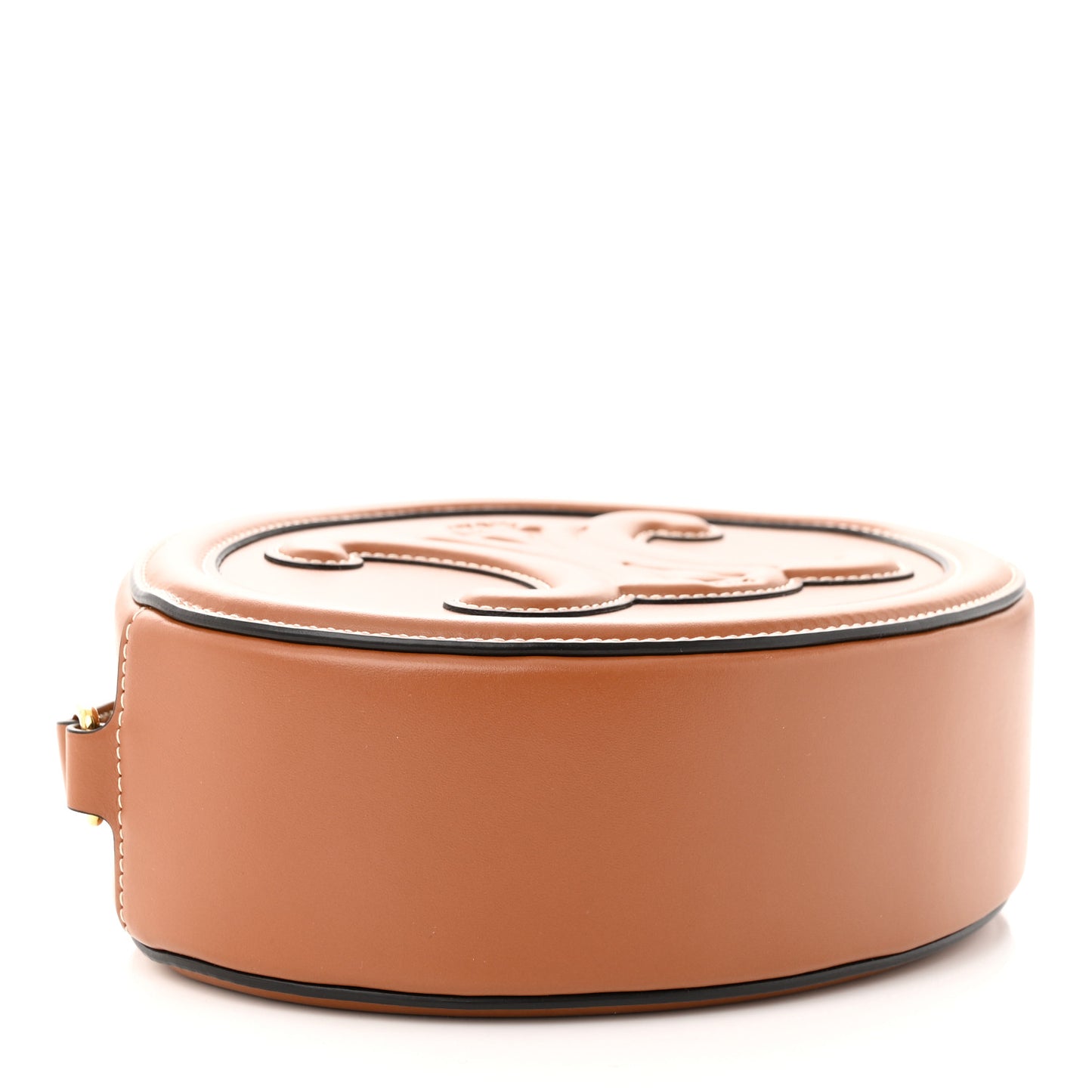 Smooth Calfskin Cuir Triomphe Oval Bag Tan