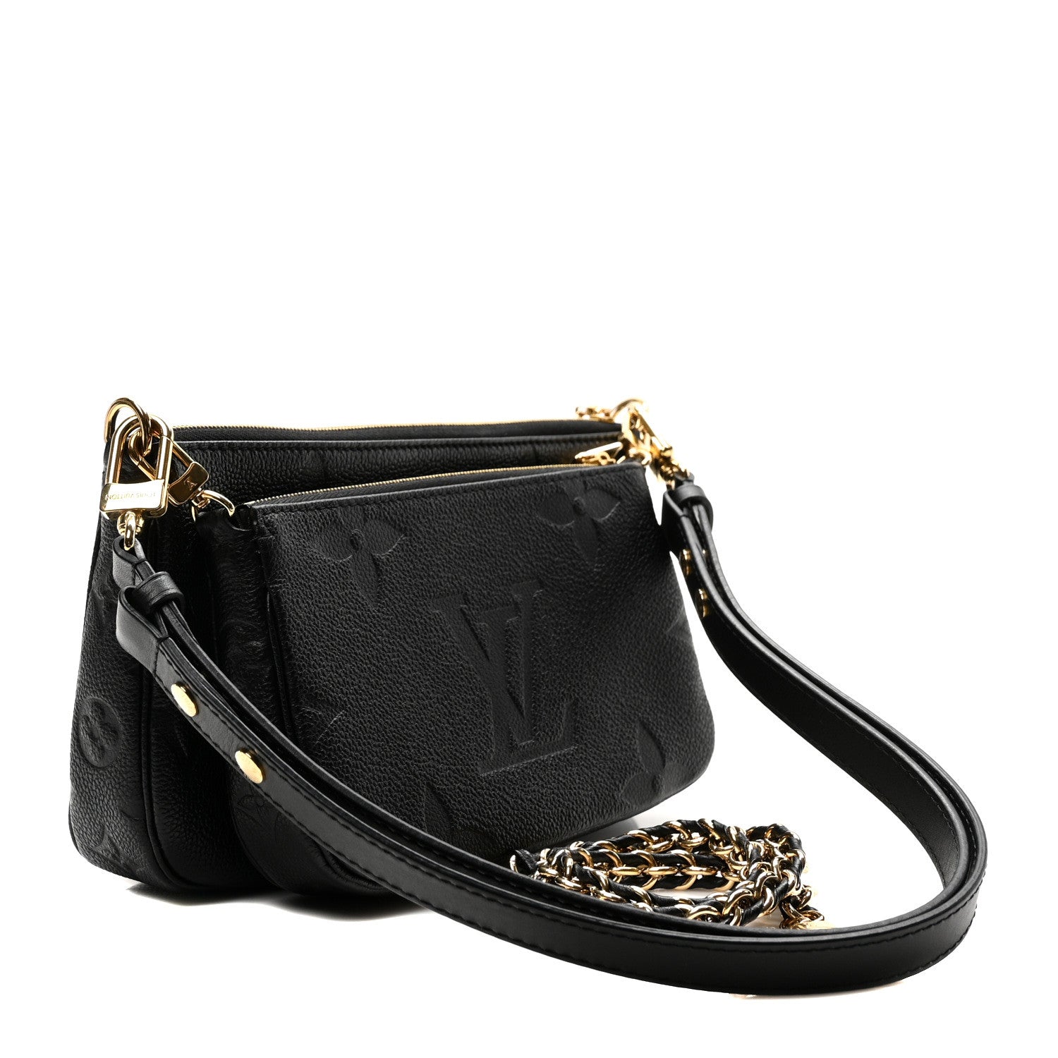 Louis Vuitton Empreinte Monogram Giant Multi Pochette Accessories Black 3 of 10