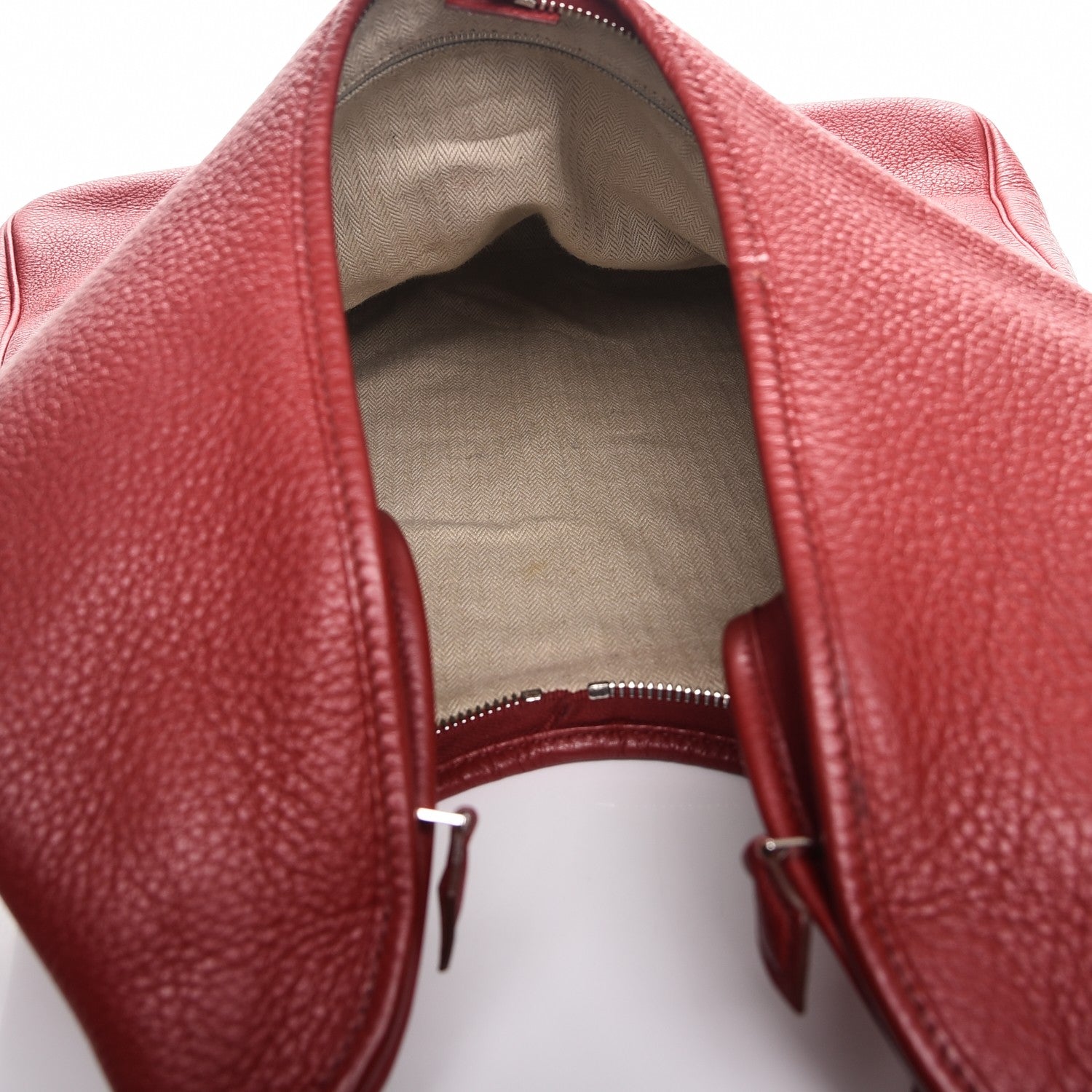 Hermes Taurillon Clemence Massai GM Rouge Garance 6 of 12