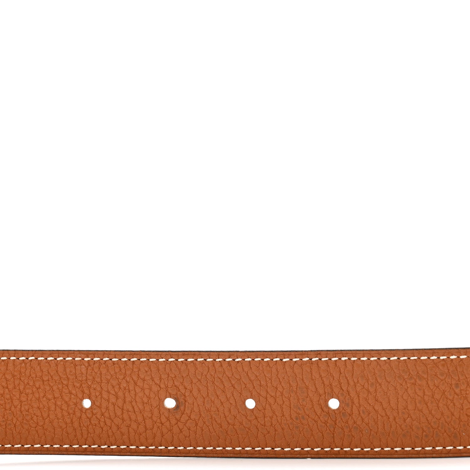 Hermes Togo Box 32mm Striee H Belt 105 42 Gold Black 3 of 7