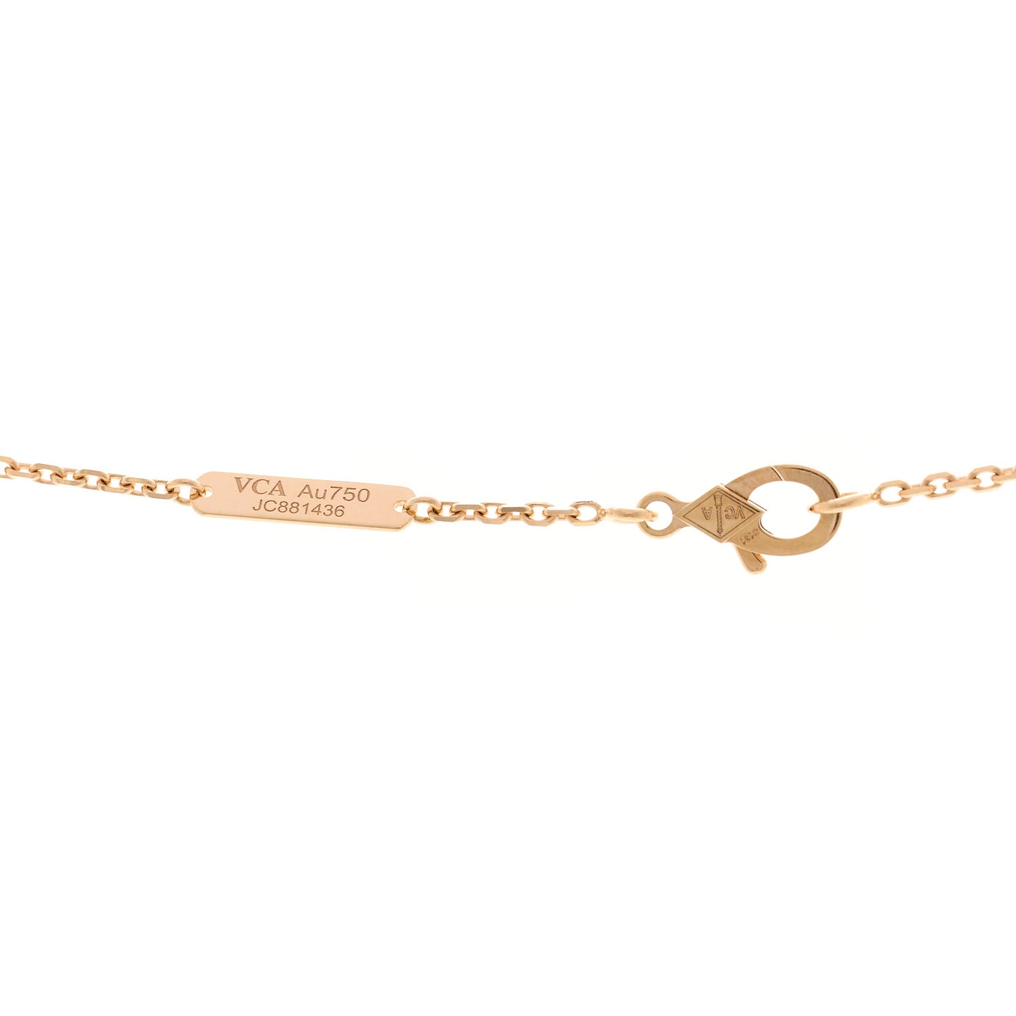 18K Rose Gold Mother of Pearl "Edition Ginza" Magic Alhambra Pendant Necklace
