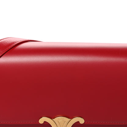 Celine Shiny Calfskin Medium Triomphe Red Red 9 of 11
