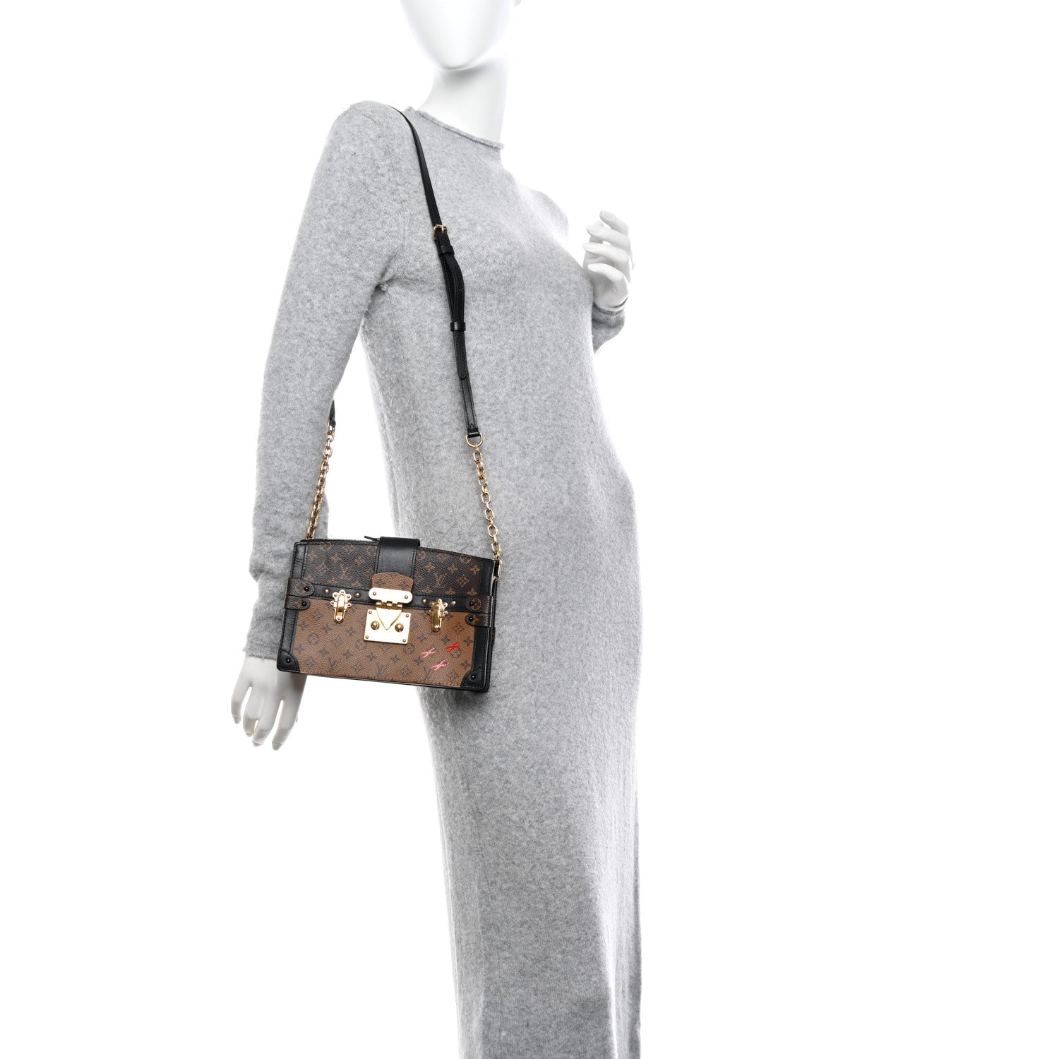 Louis Vuitton Reverse Monogram Trunk Clutch 2 of 9