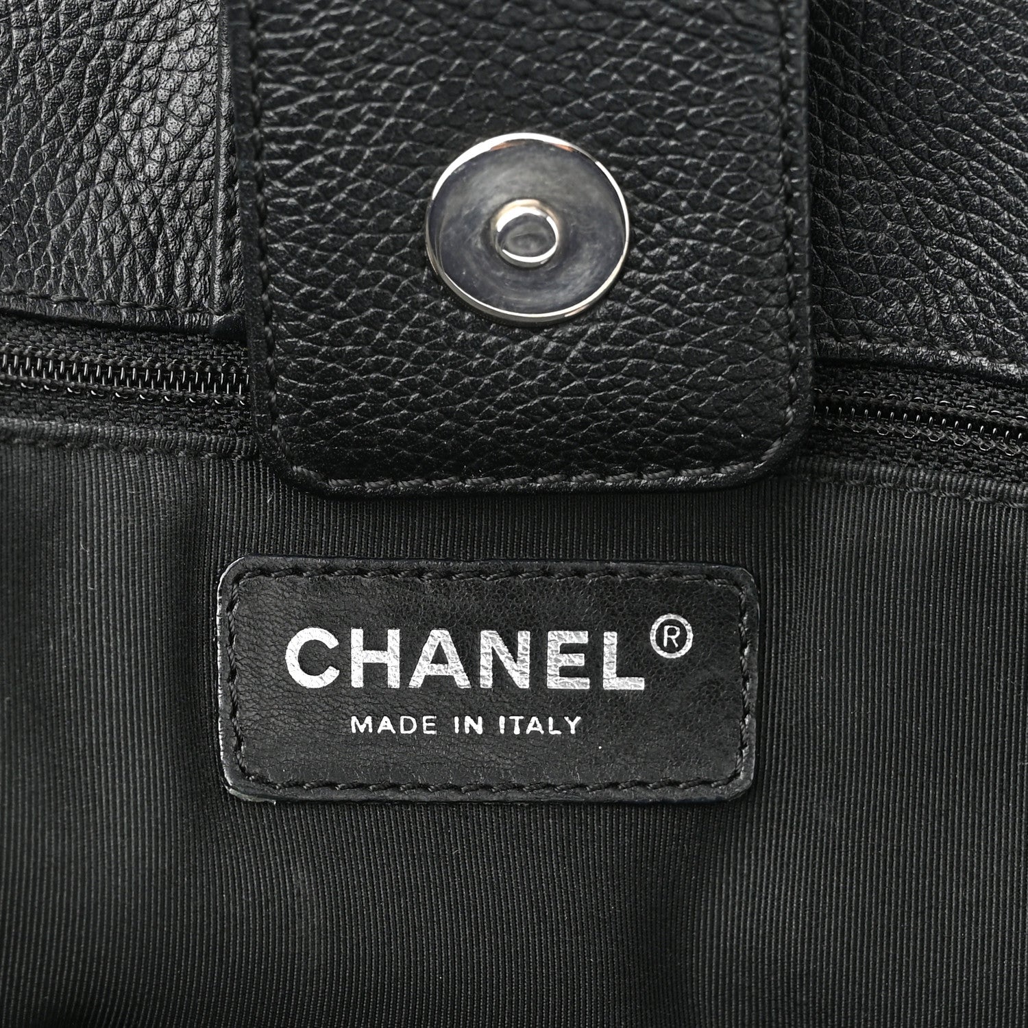 Chanel Calfskin Cerf Executive Shopper Tote Black 7 of 13