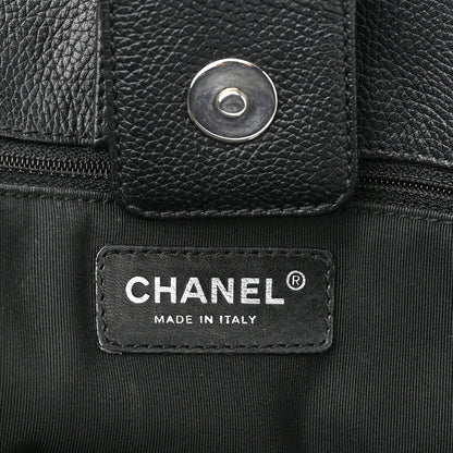 Chanel Calfskin Cerf Executive Shopper Tote Black 7 of 13