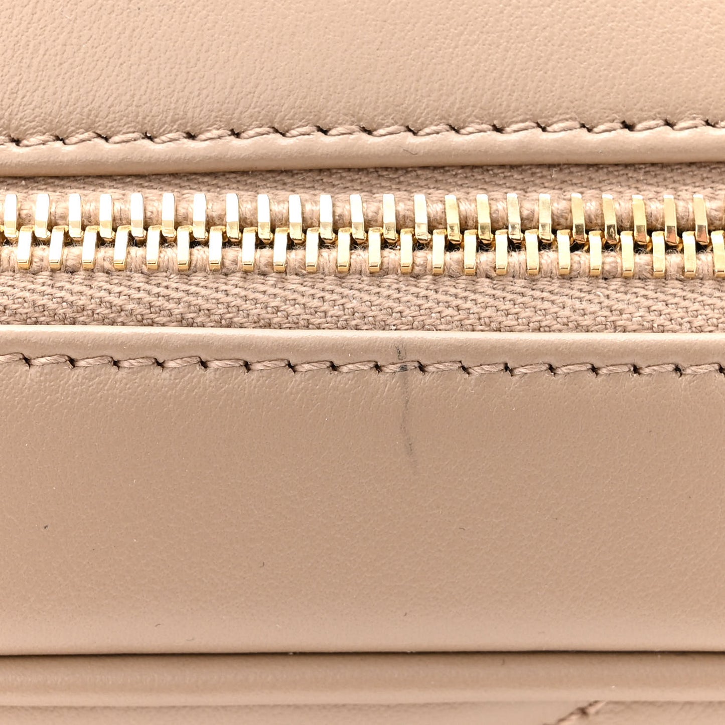 Calfskin Matelasse Monogram Lou Camera Bag Dark Beige