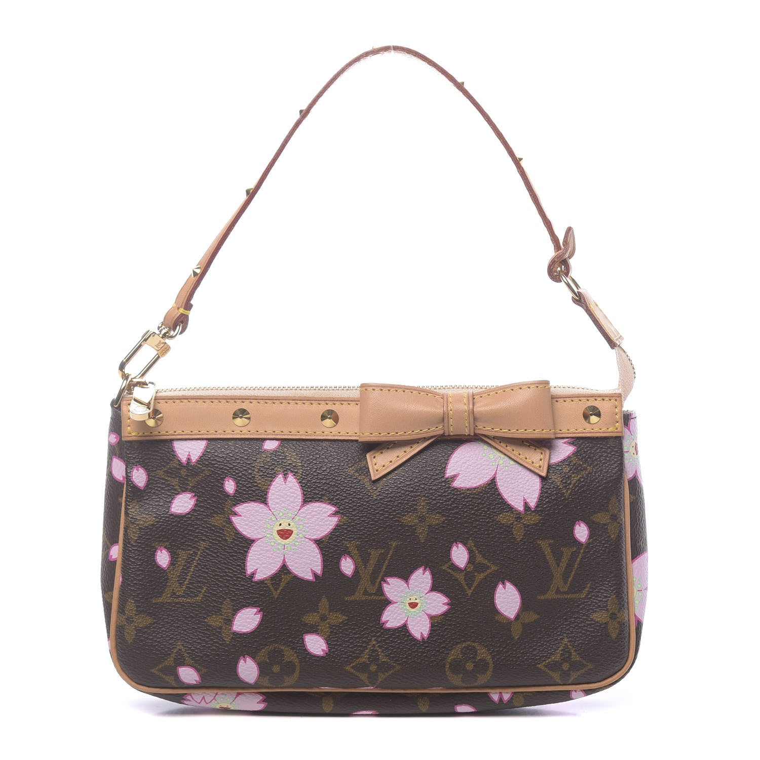 Louis Vuitton Monogram Cherry Blossom Pochette Accessories Brown 1 of 11