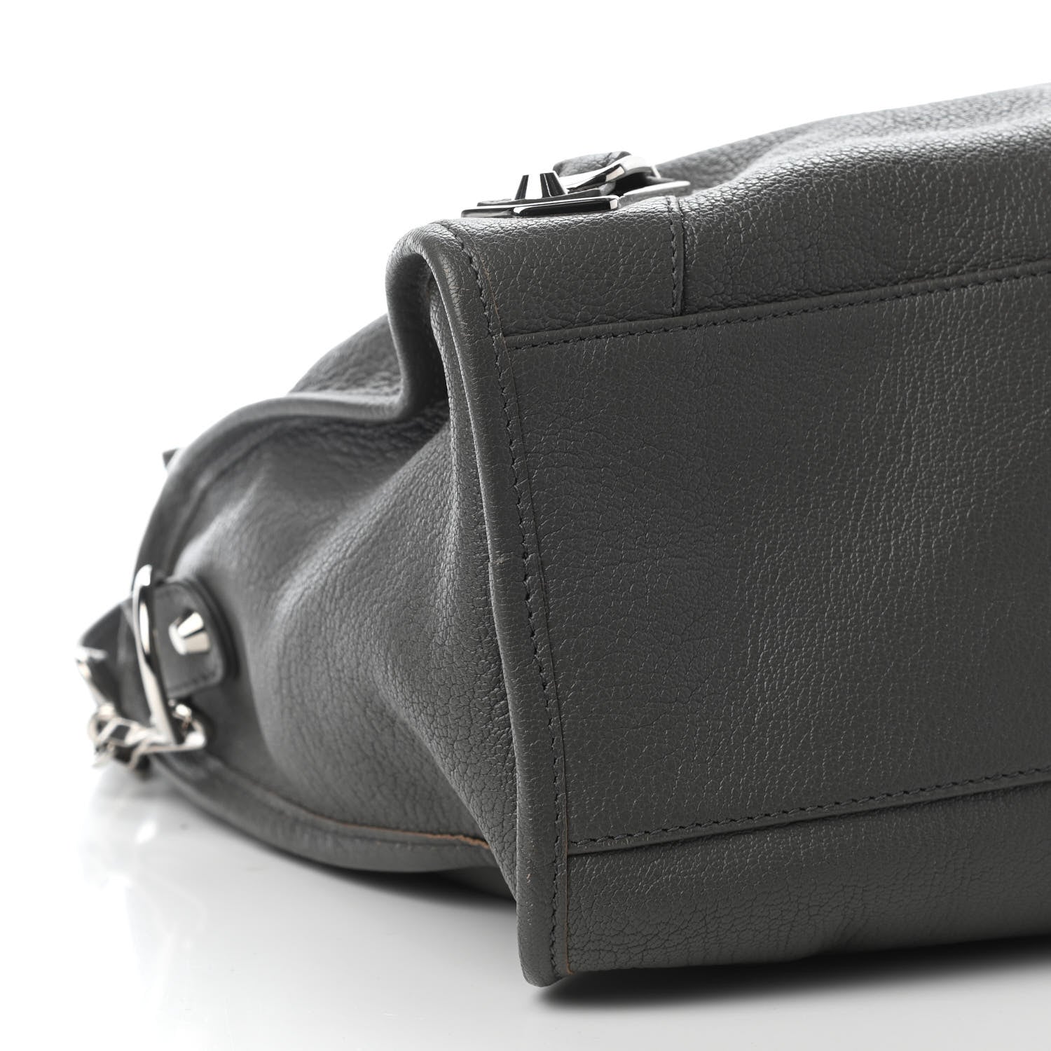 Balenciaga Chevre Silver Metallic Edge Hardware City Gris Acier 5 of 9