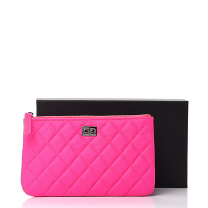 Chanel Goatskin Quilted Medium Reissue Cosmetic Case Pink 8 of 8