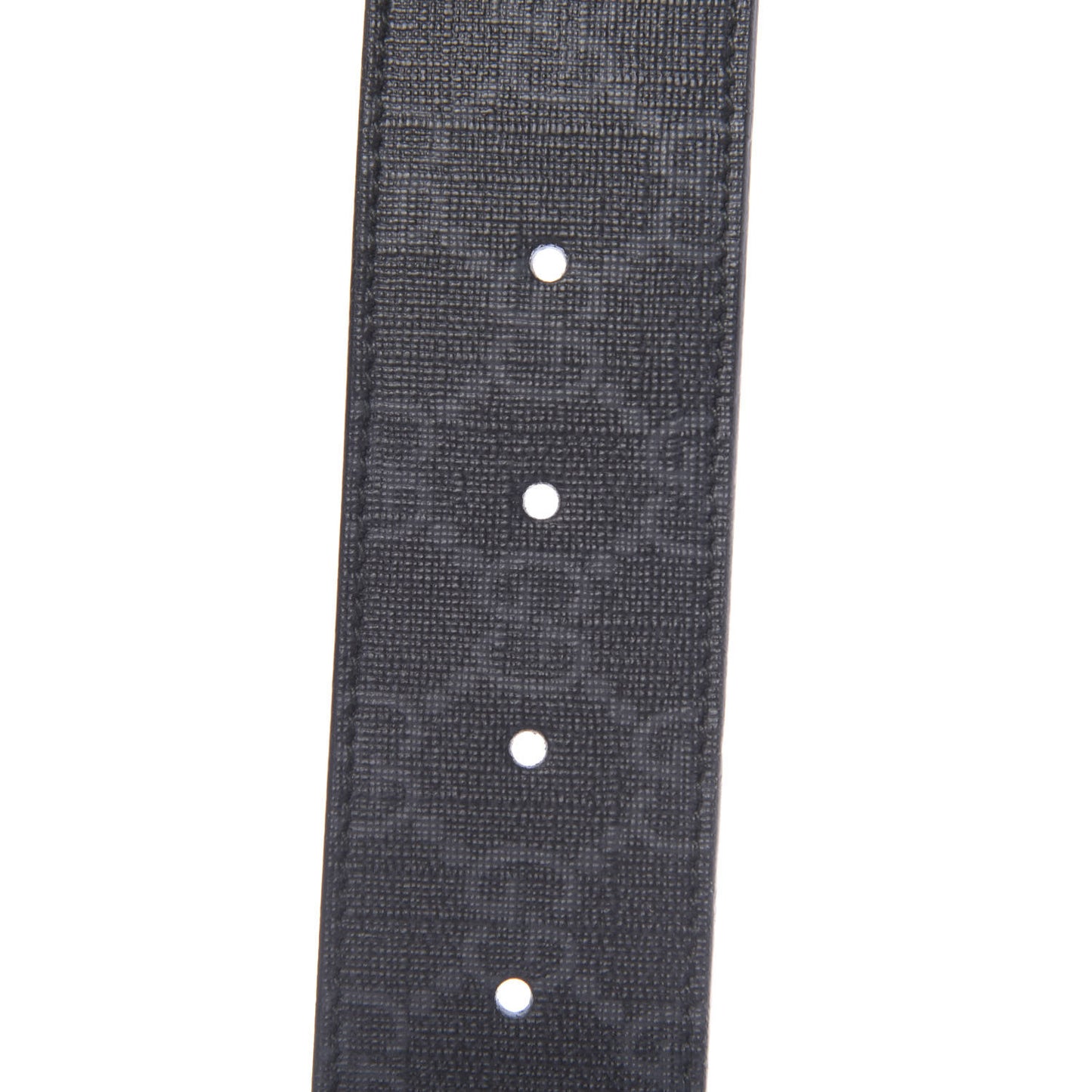 GG Supreme Monogram Selleria Calfskin Interlocking G 40mm Belt 90 36 Black Grey