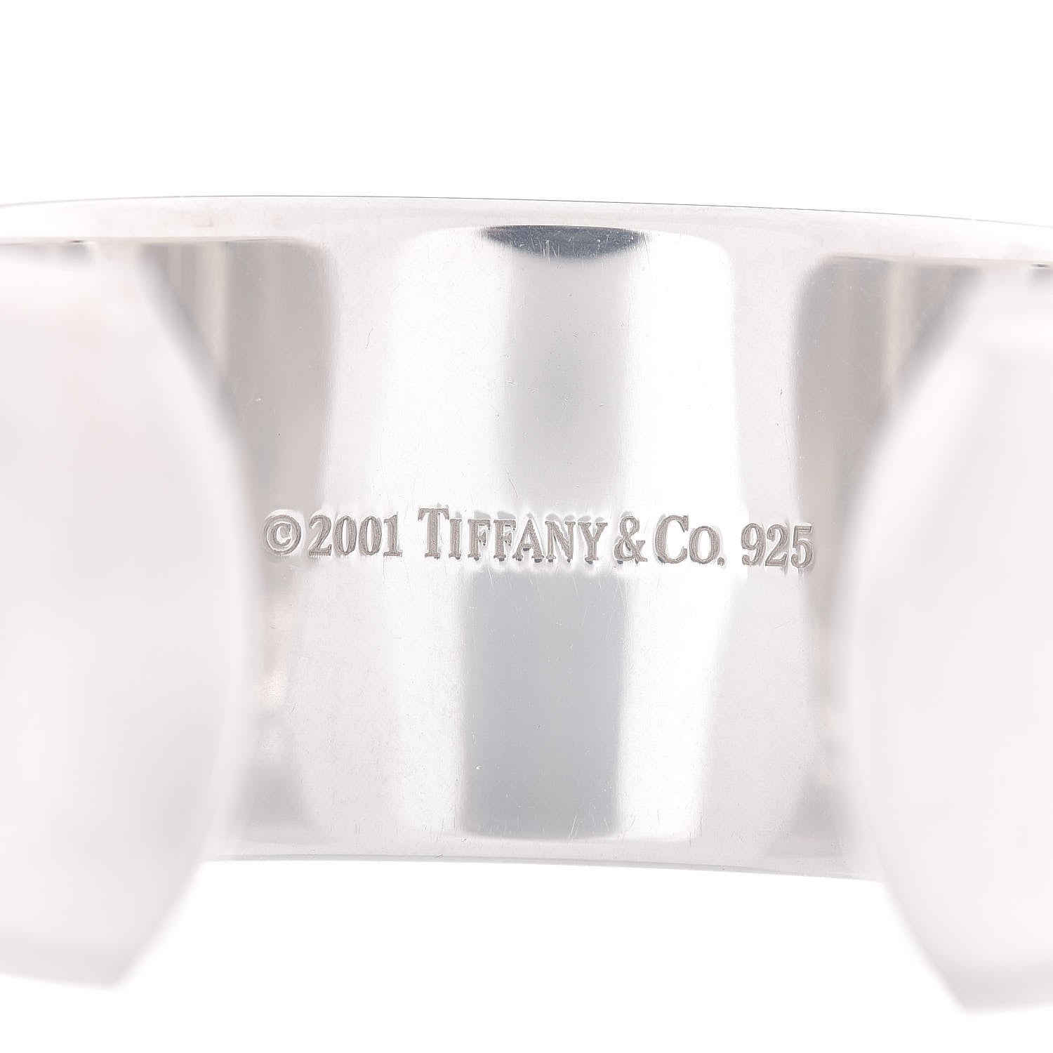 Tiffany Sterling Silver Wide 1837 Cuff Bracelet 4 of 4