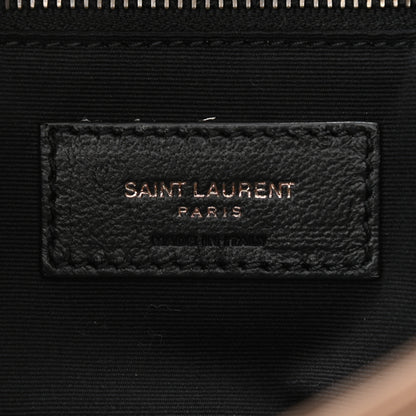 Saint Laurent Crinkled Calfskin Matelasse Monogram Medium Niki Chain Satchel Tan Brown 5 of 9