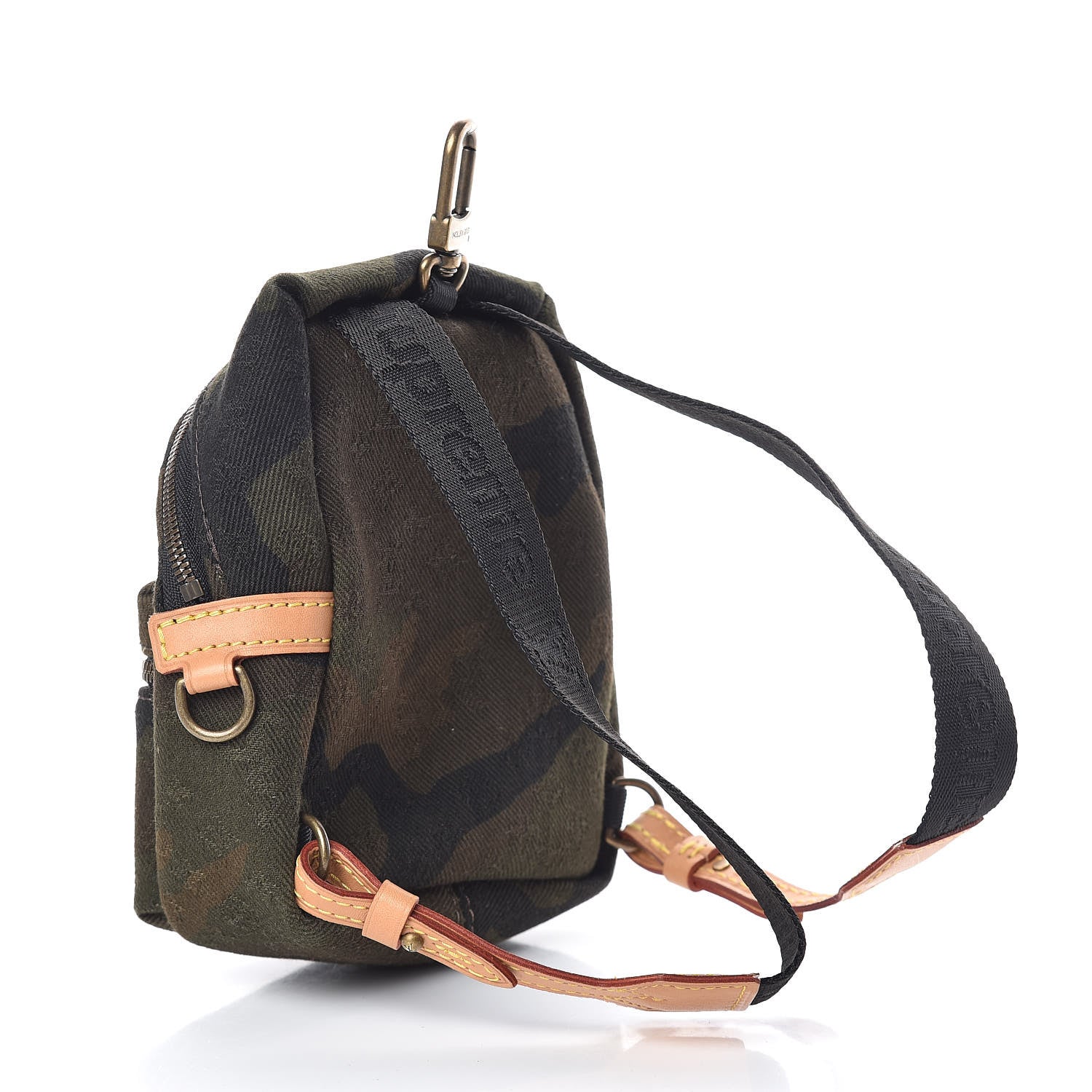 Louis Vuitton X SUPREME Camouflage Nano Apollo Backpack Bag Charm 3 of 10