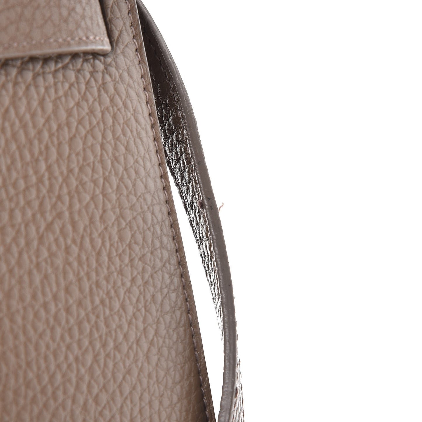 Grained Calfskin Small Sac De Jour Taupe
