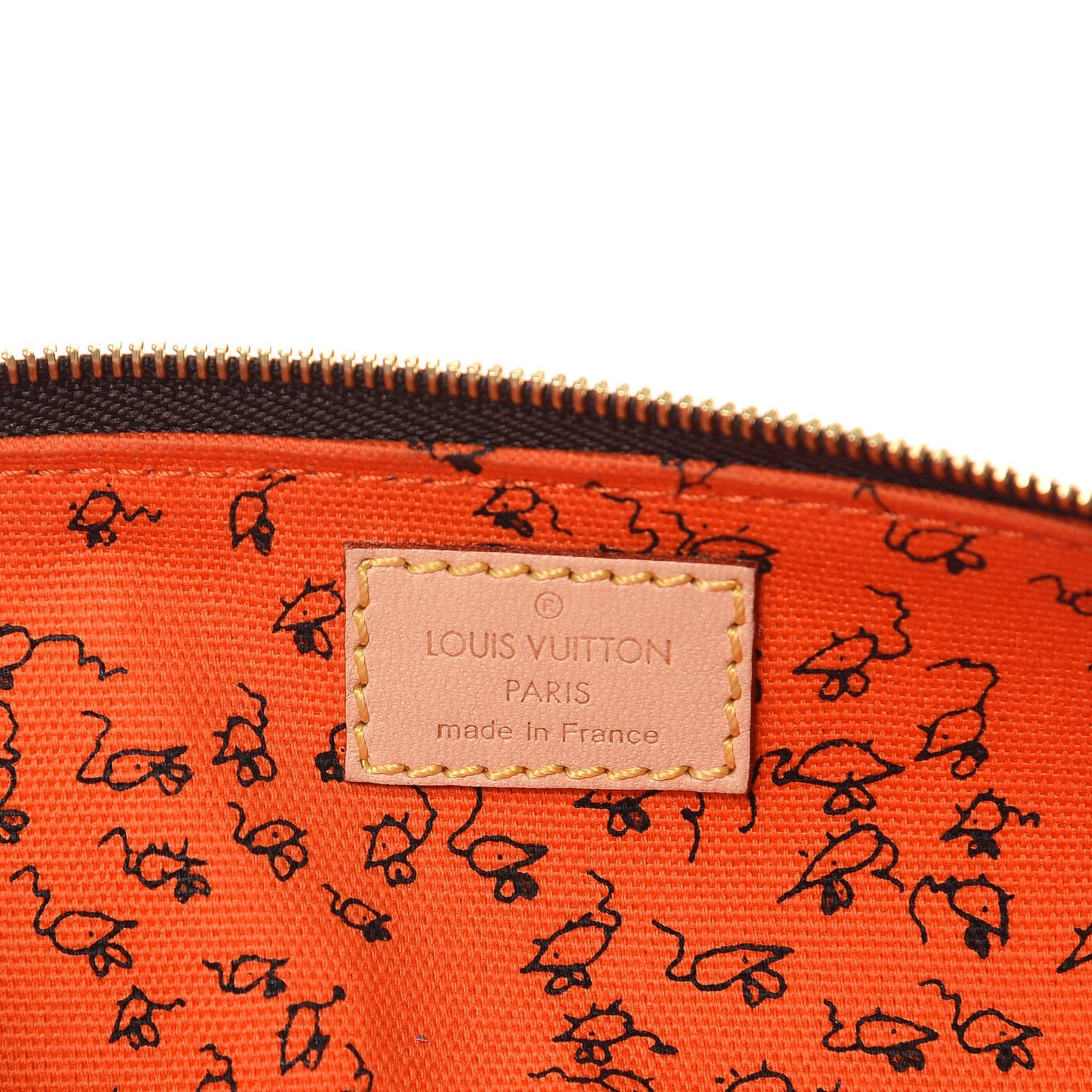 Catogram Elizabeth Pouch Orange Marron