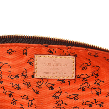 Louis Vuitton Catogram Elizabeth Pouch Orange Marron 6 of 10