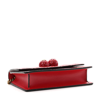 Gucci Guccissima Mini Cherry Chain Bag Hibiscus Red 4 of 8