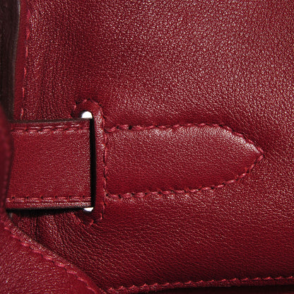 Hermes Veau Sikkim Kelly Relax 50 Rouge H 18 of 21