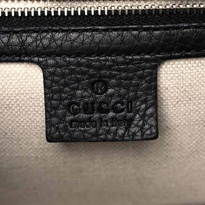 Gucci Calf Hair Leopard Print Medium New Bamboo Top Handle Bag Red 5 of 9