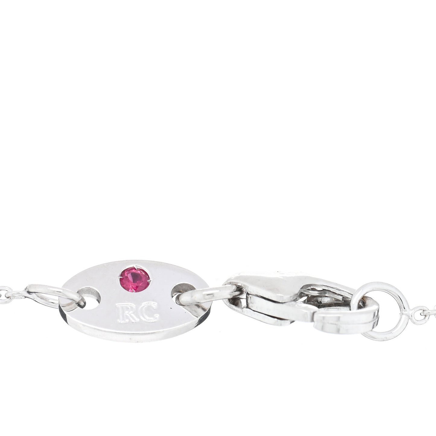 18K White Gold Diamond By the Inch Five Station Bracelet