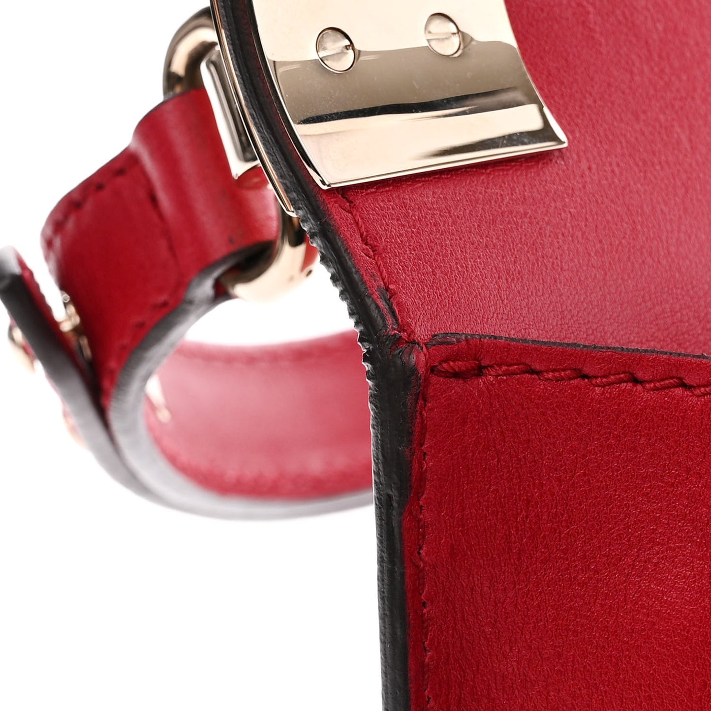Calfskin Small 1973 Shoulder Flap Bag Hibiscus Red