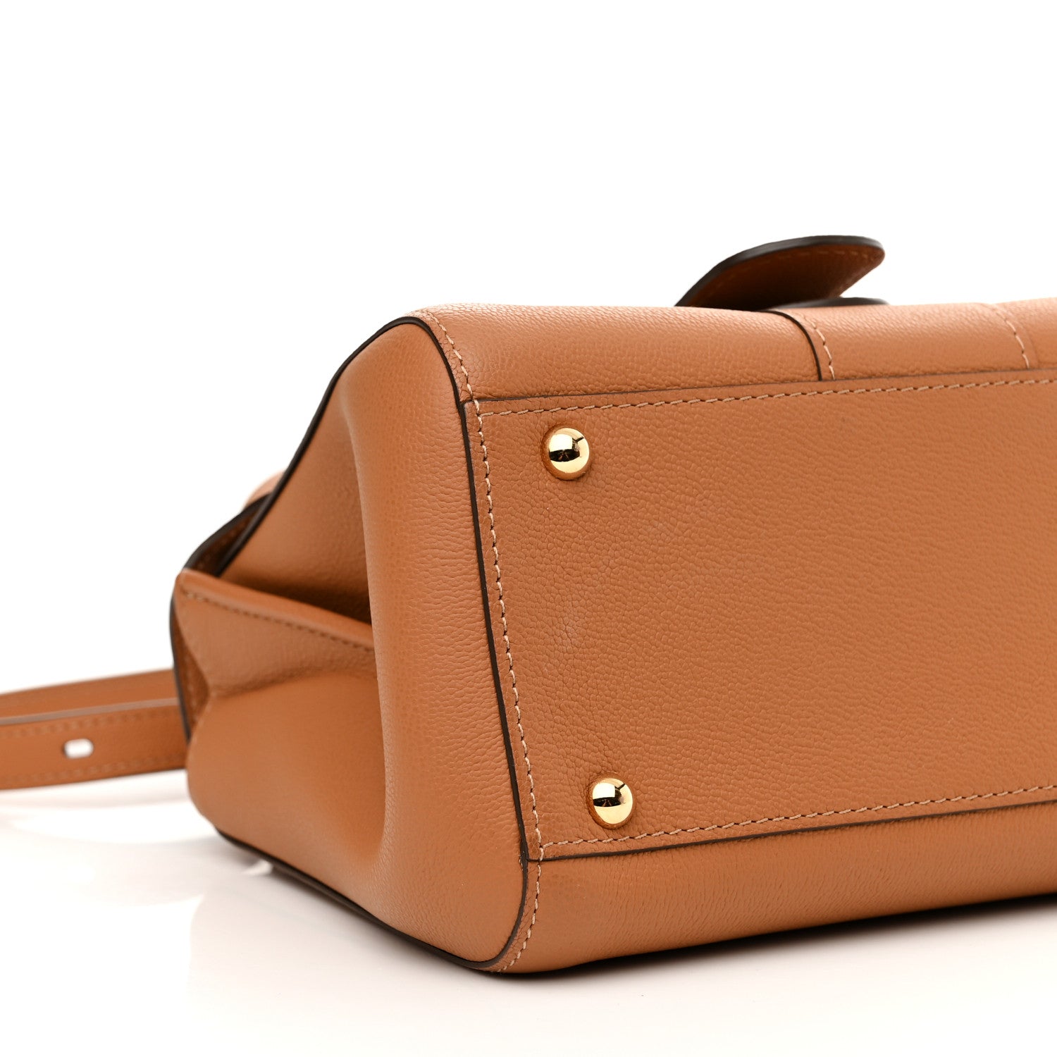 Delvaux Grained Calfskin Mini Brillant Satchel Natural 9 of 11