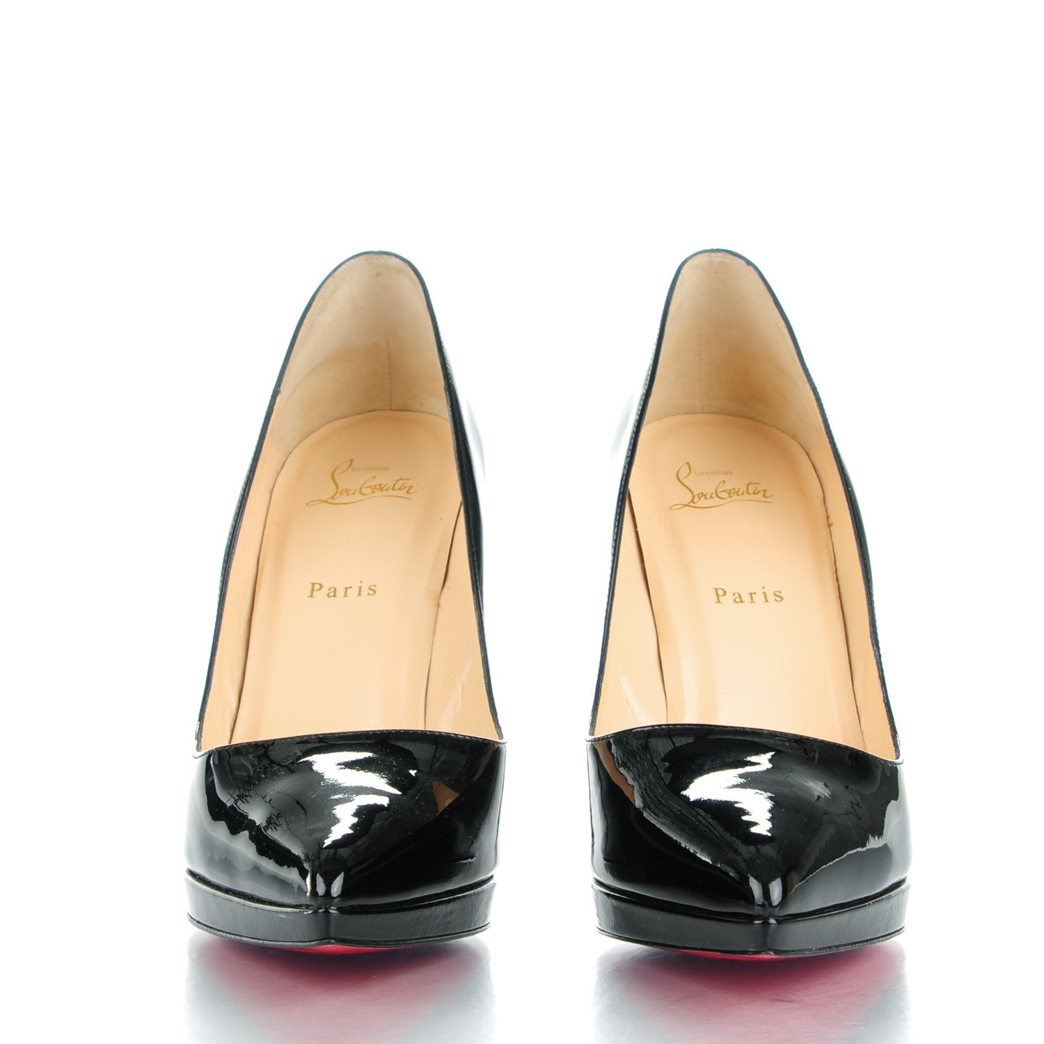 Christian Louboutin Patent Pigalle Plato 120 Pumps 42 Black 2 of 10