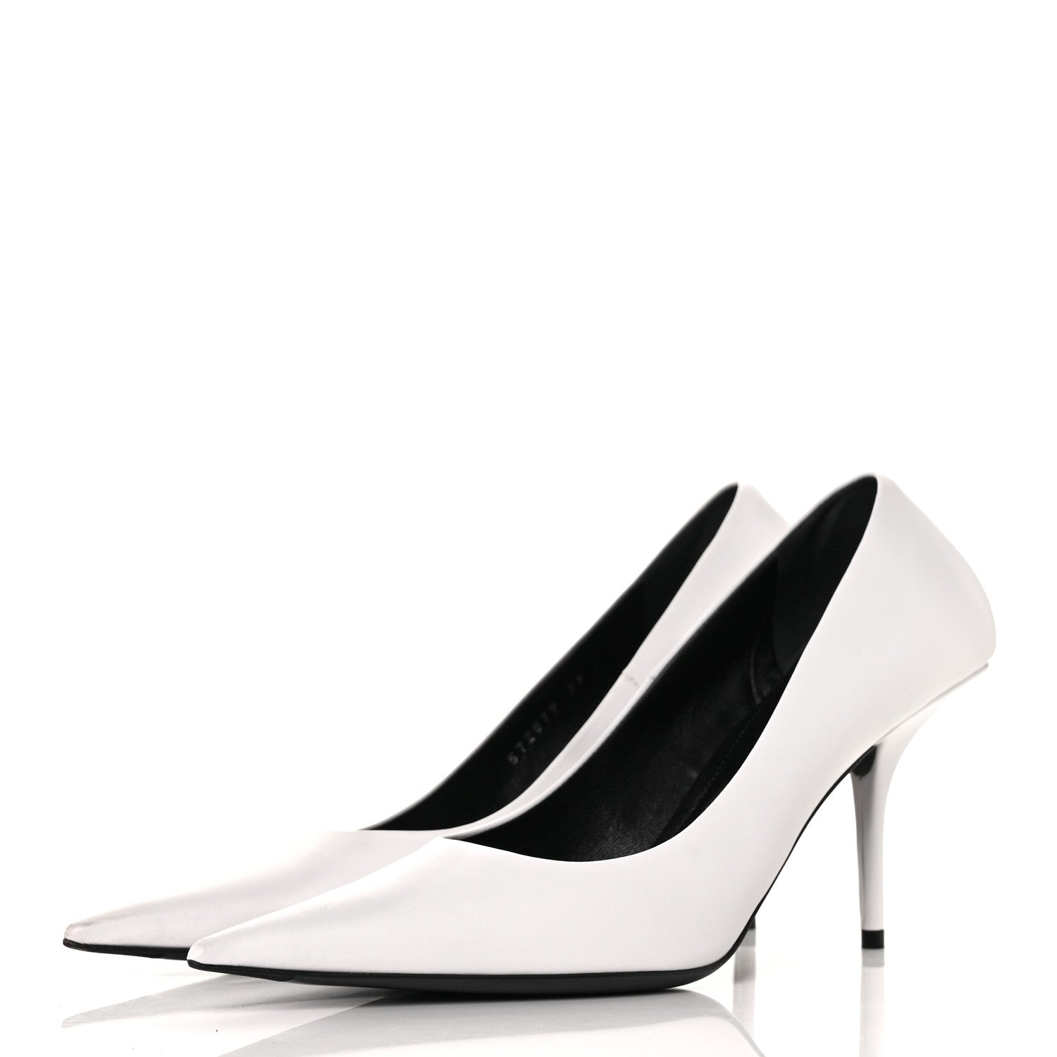 Balenciaga Soft Nappa Square Knife 80mm Pumps 39 White 3 of 8