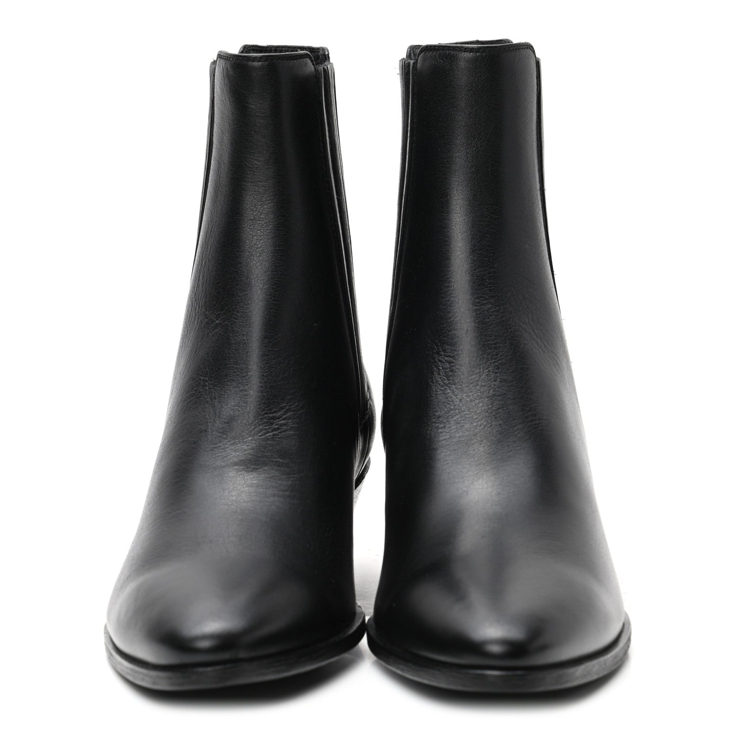 Saint Laurent Calfskin Brit Souple Ankle Boots 39 Black 2 of 8