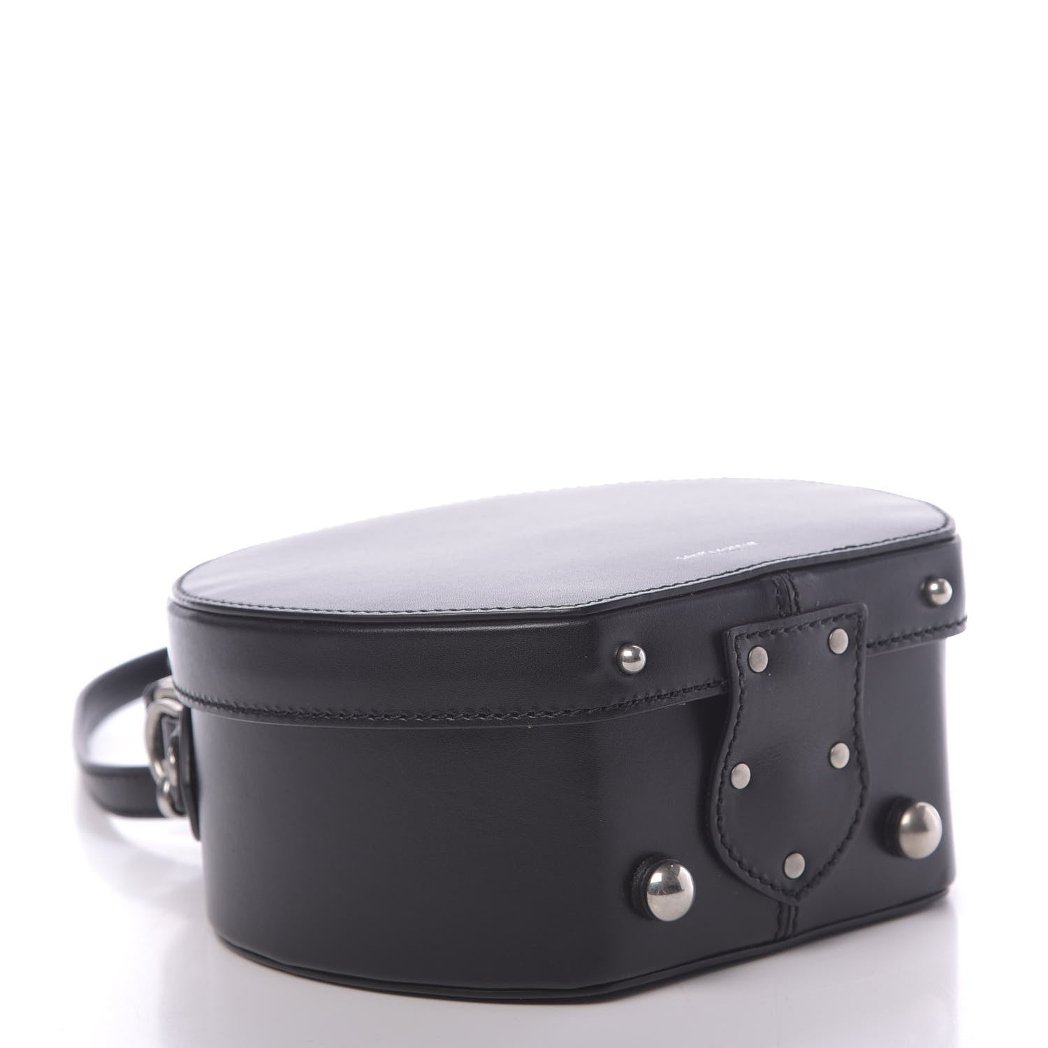 Saint Laurent Calfskin Small Mica Hat Box Black 4 of 10
