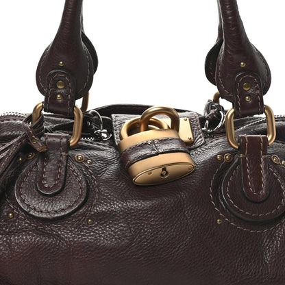Chloe Calfskin Medium Paddington Satchel Chocolate 7 of 9
