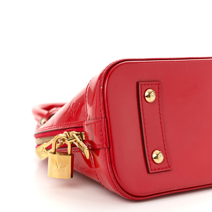 Louis Vuitton Vernis Alma BB Cherry 9 of 12