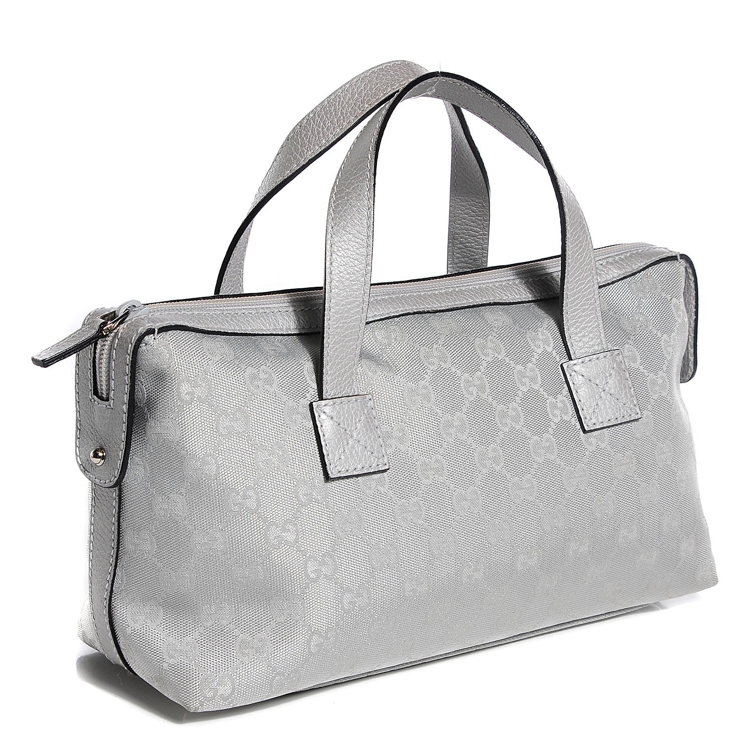 Gucci Monogram Small Boston Silver 3 of 7