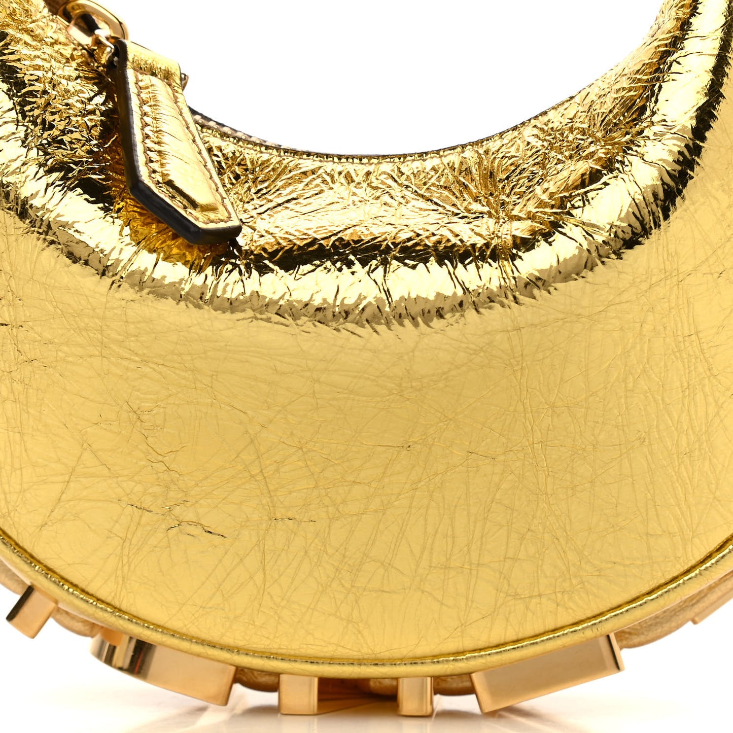 Rock Millenium Nano Fendigraphy Hobo Charm Gold