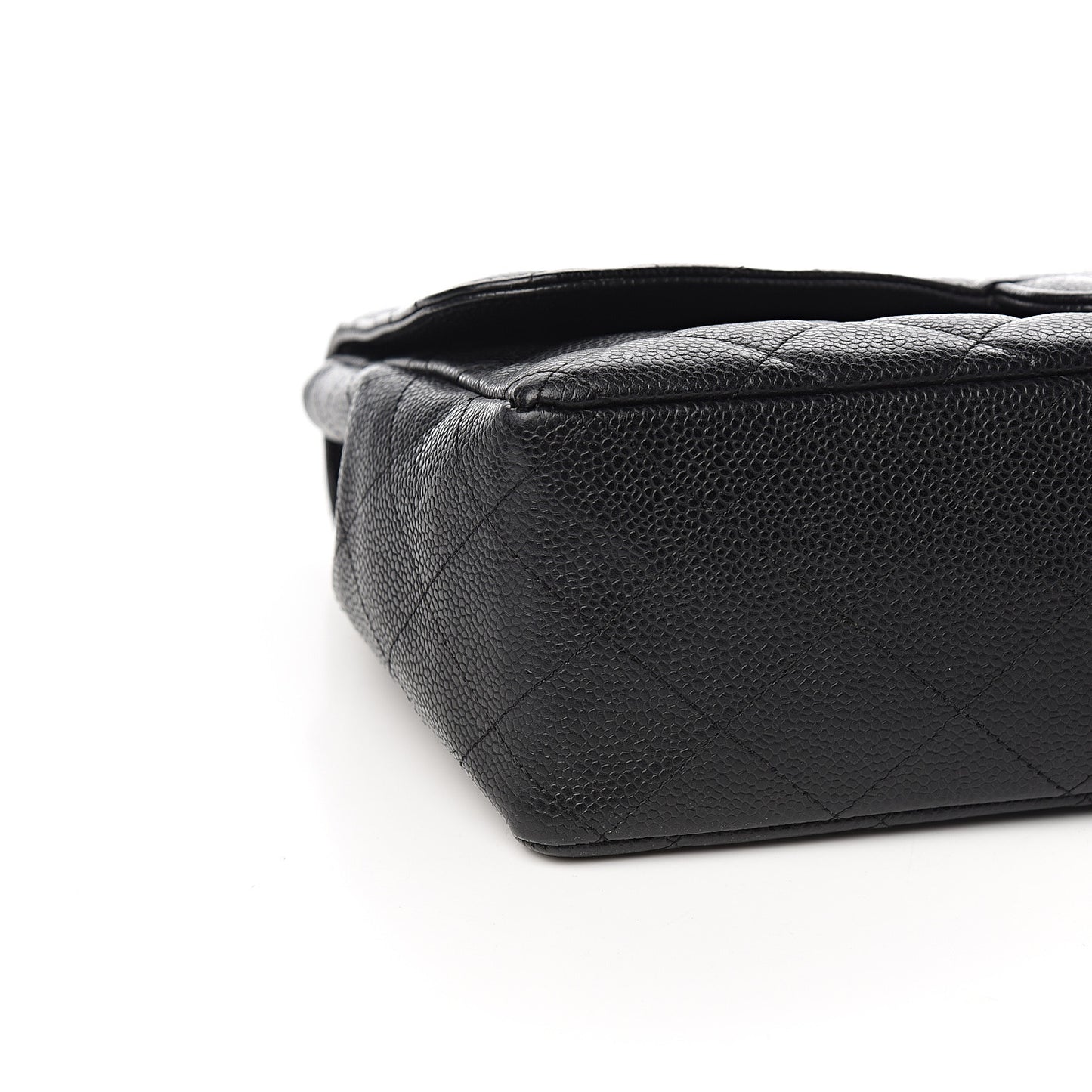 Caviar Quilted Jumbo Single Flap Black