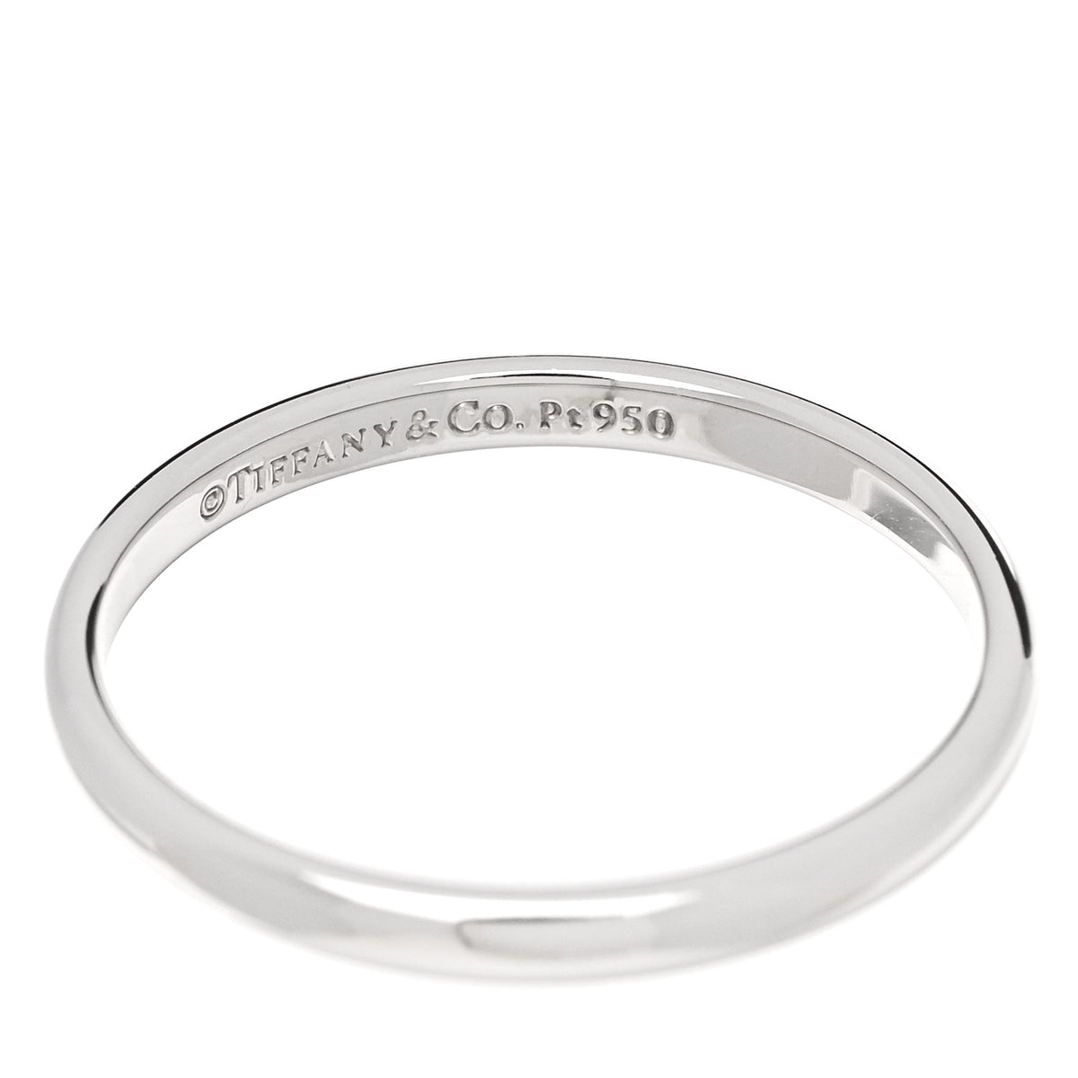 Tiffany Platinum 2mm Forever Wedding Band Ring 51 5.75 4 of 4