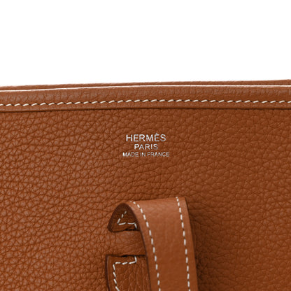 Hermes Taurillon Clemence Evelyne III PM Gold 6 of 11