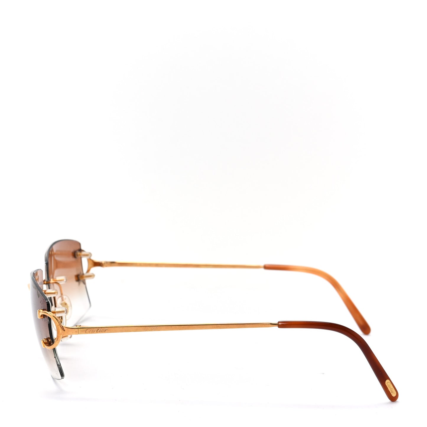 Signature C De Cartier Sunglasses Havana Brown
